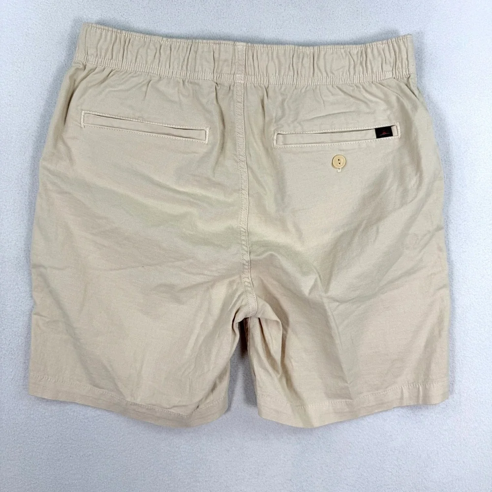 Faherty Mens Essential Drawstring Shorts 'Stone' / Size L / NEW